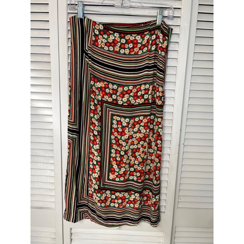 Top Shop Floral & Stripe Skirt Size 6